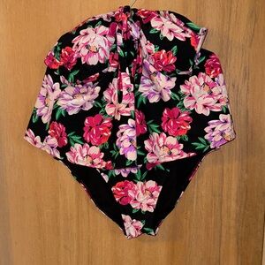 Time and Tru Floral Strapless Padded Tankini Set XL